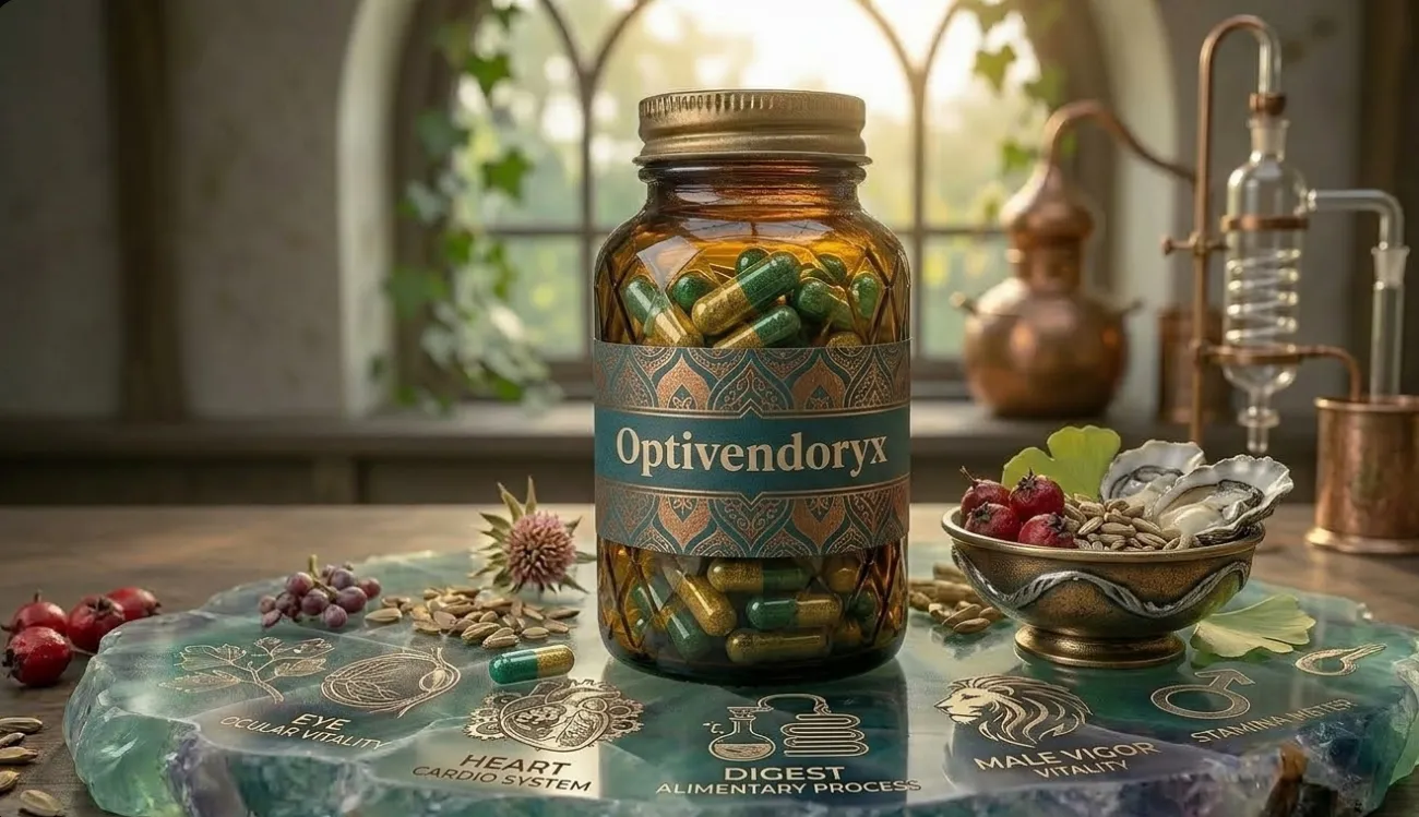 Optivendoryx capsule bottle 3D render